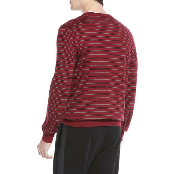 Vince Striped Holiday Sweater Wool Cashmere NEW - Picture 2 of 3